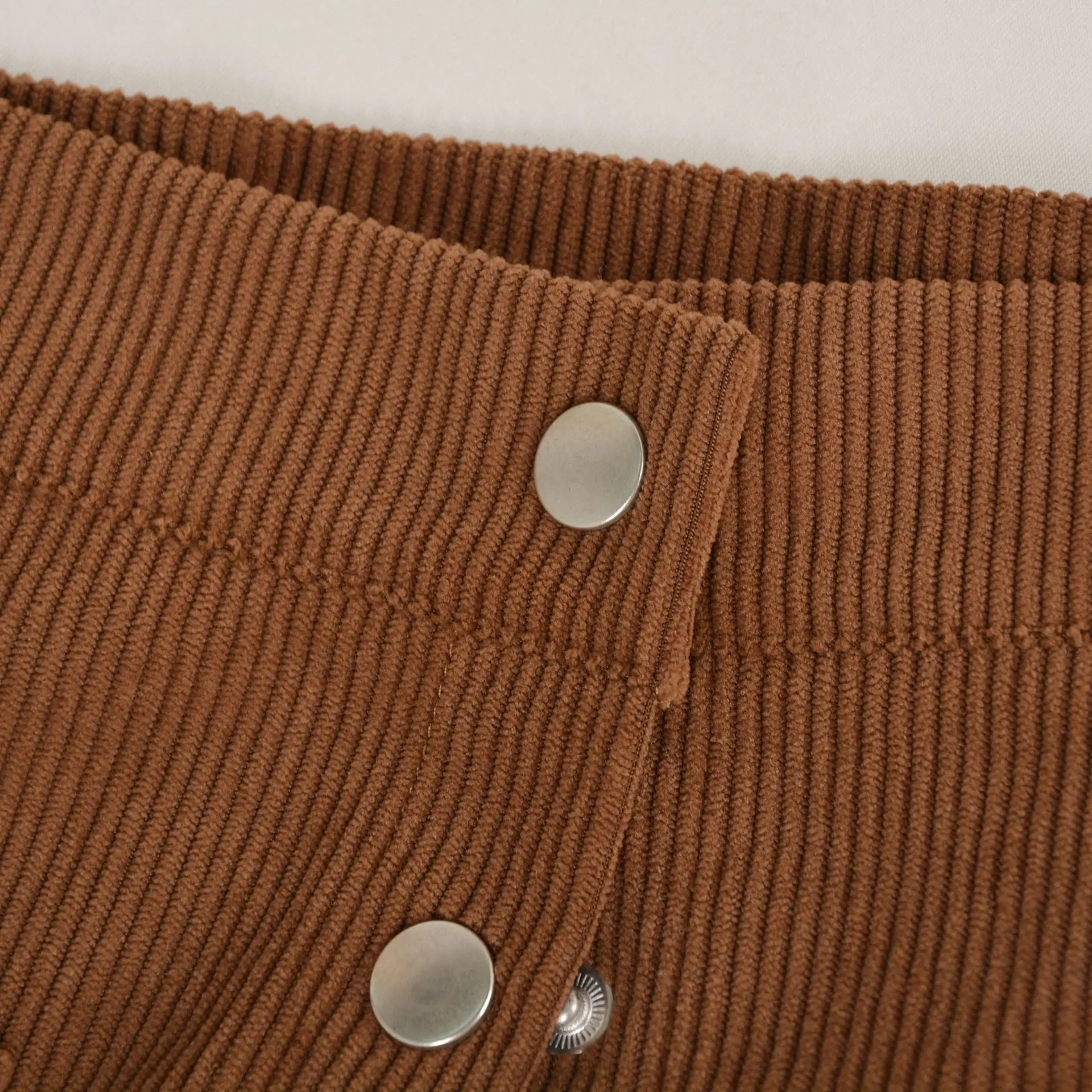 التنانير النسائية الراقية خمر سروال قصير عالية الخصر زر أسفل التنانير خريف شتاء أنيقة واحدة الصدر الرجعية تنورة طويلة #6