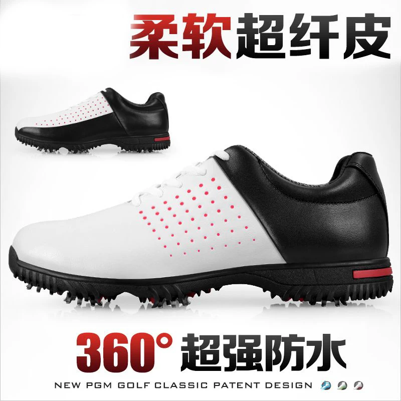 Zapatos de Golf para hombre, zapatos de Golf transpirables impermeables, zapatos de entrenamiento antideslizantes, zapatos deportivos con punta, zapatillas de deporte de alta calidad