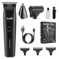 Resuxi Suttik 981 Body Hair Trimmer for Men Nose Shaver 3 IN 1 Rechargeable Cordless Electric Razor