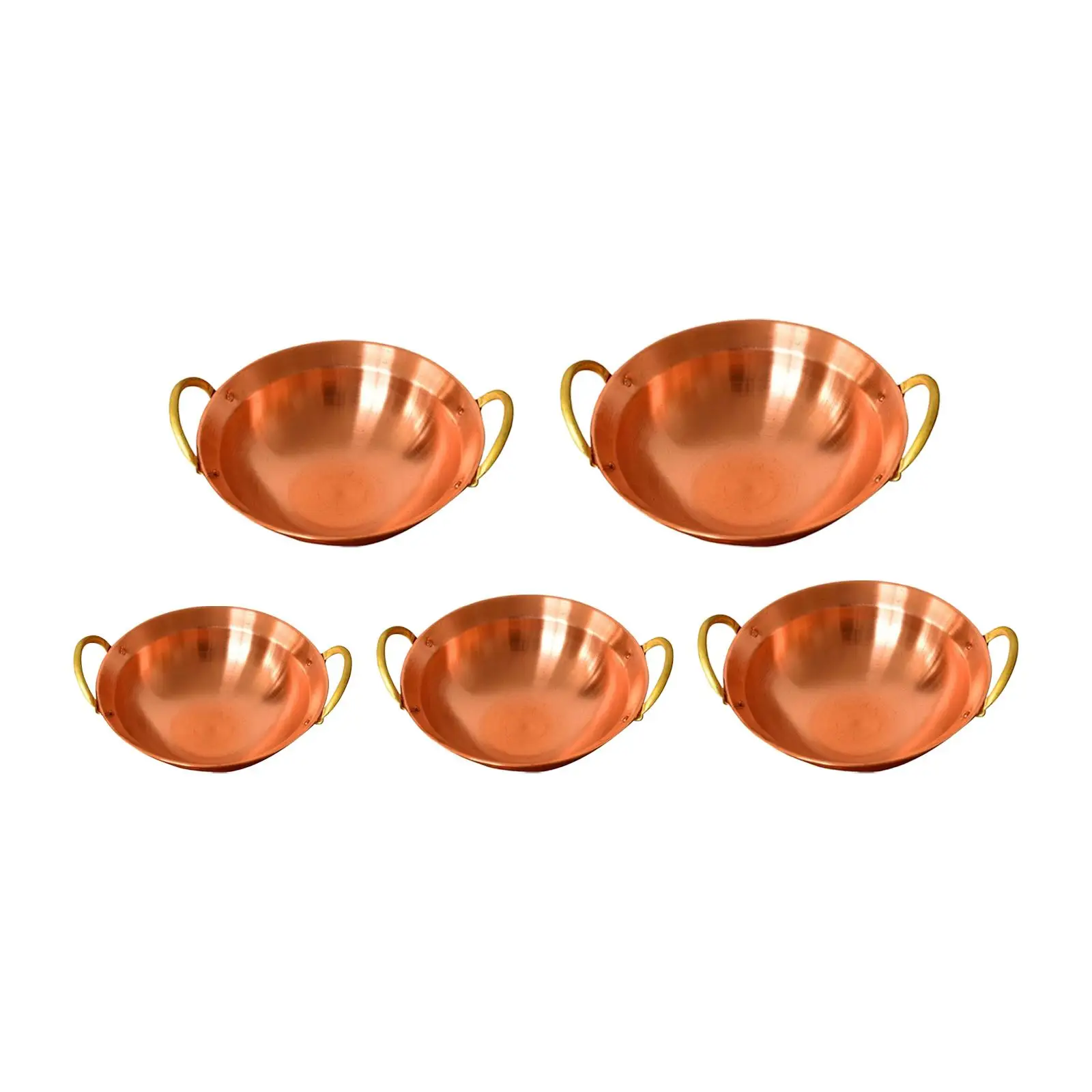 Elegant Chinese Hotpot Pot Copper Material Double Handle Cookware for Commercial and Home Use