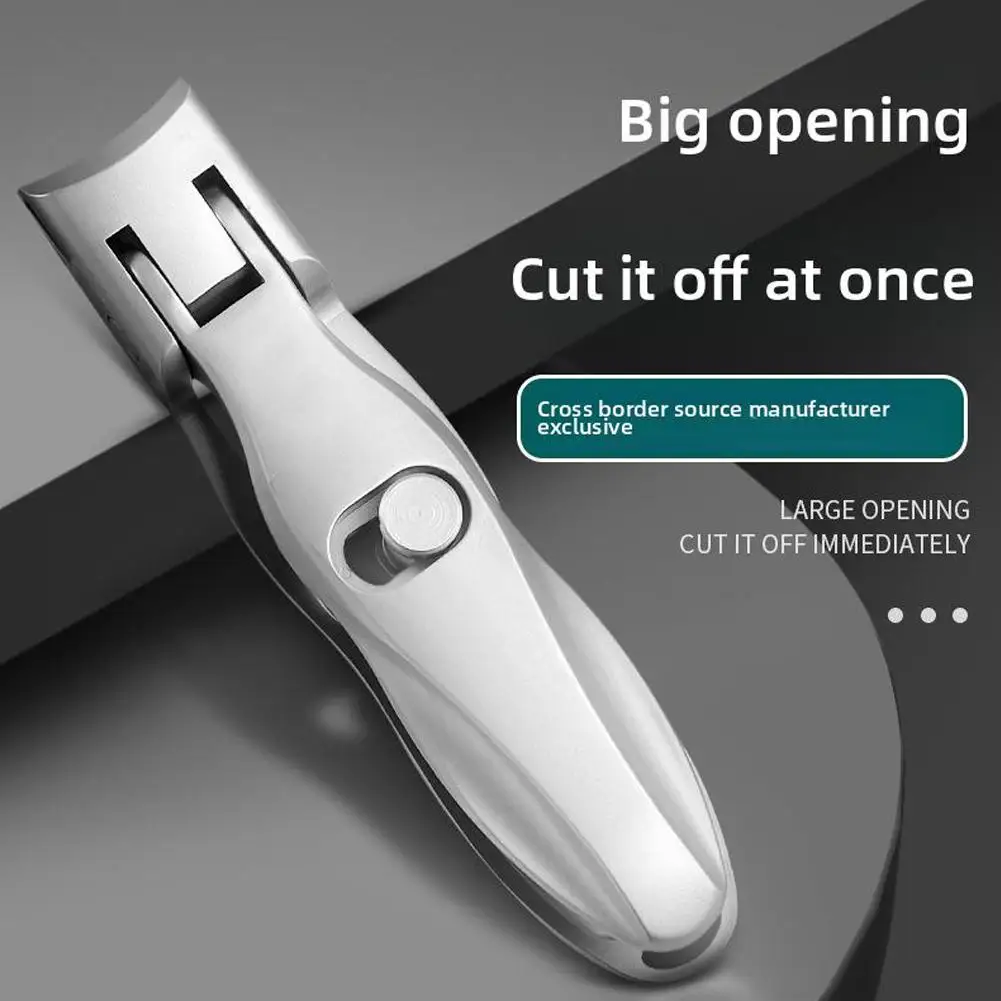 Portable Nail Clippers Ultra Sharp Fingernail Clippers Anti Steel Splash ﻿ Opening Manicure Portable Wides Stainless Jaws G3M4