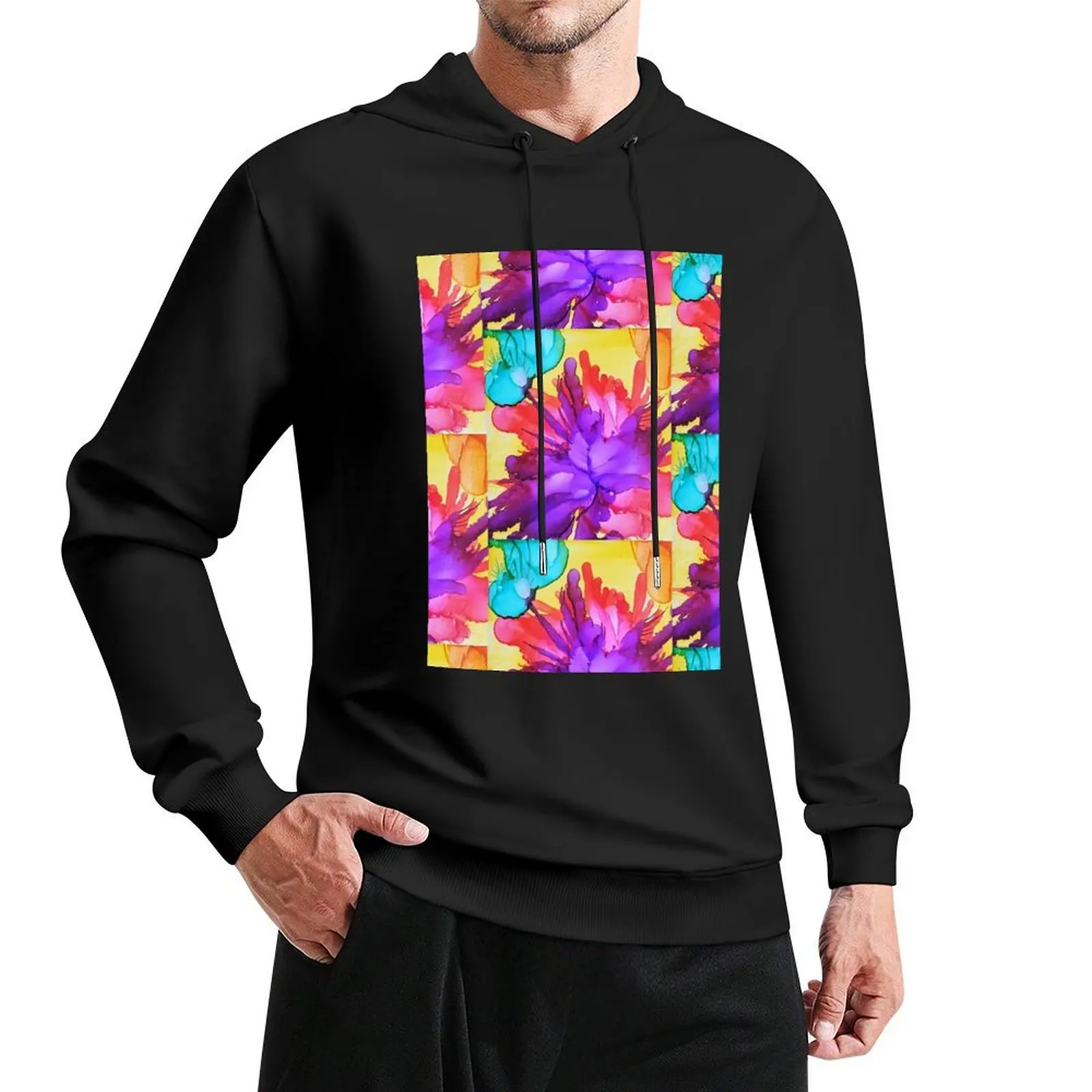 Color Explosion Pullover Hoodie hooded shirt autumn jacket men men's oversize hoodie