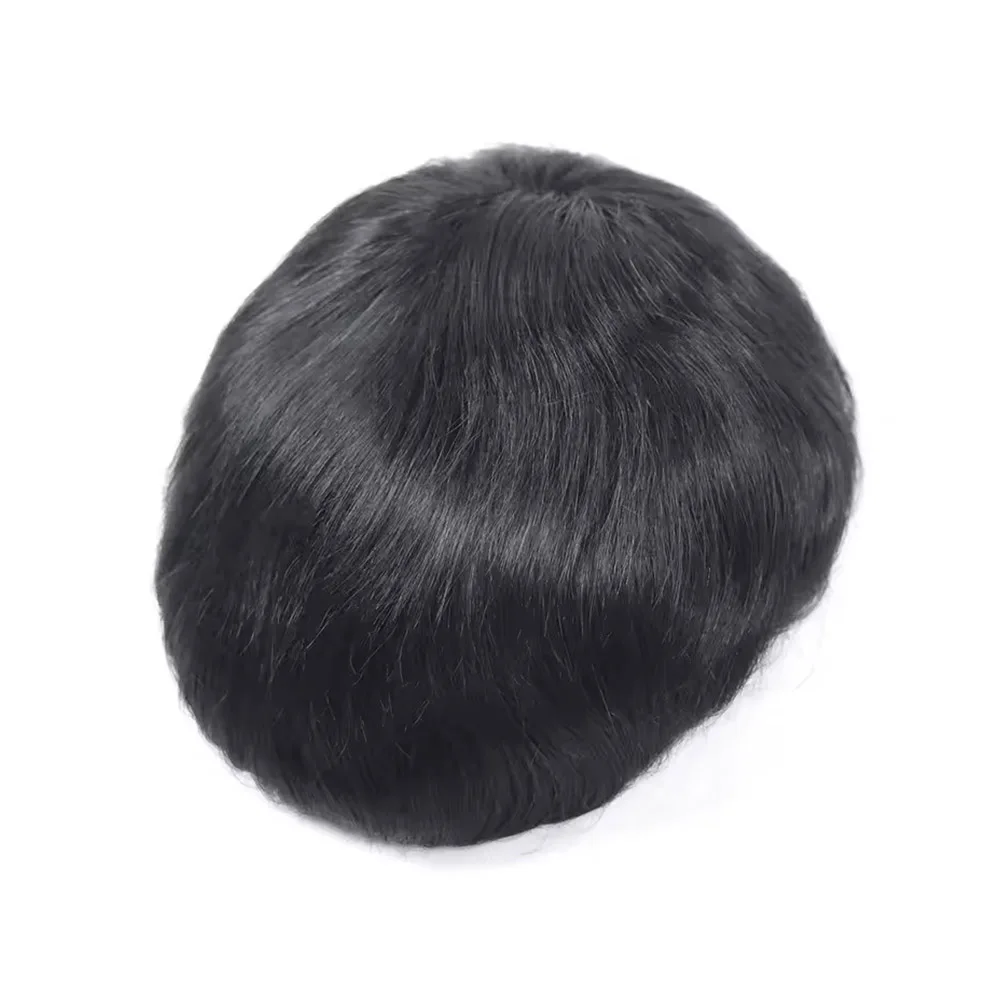 Lace PU Toupee Men's Capillary Prosthesis Wig