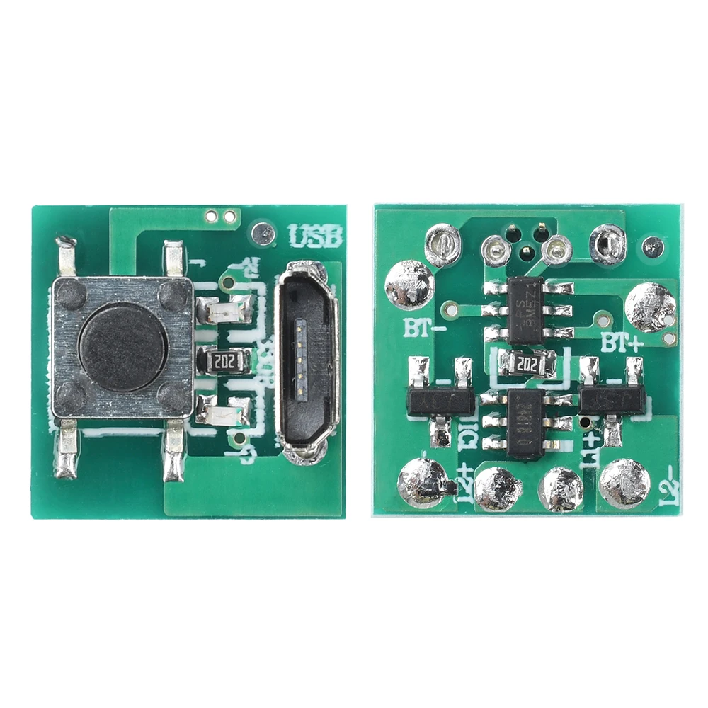 DC 3.7-4.2V 3-5W Micro USB Flashlight Accessories Charging Port Touch Switch Function Dual-LED Mode DIY Module Board