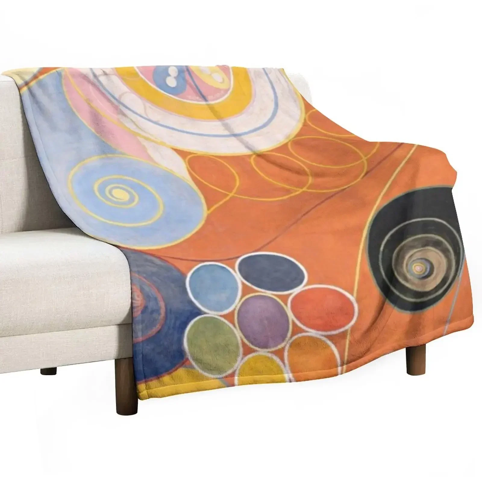 

hilma af klint group iv no 3 the ten largest youth 1907 Throw Blanket For Decorative Sofa For Baby Sofa Throw Hairys Blankets