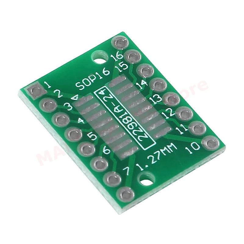 15Pcs SOIC-16 SOP-16 SSOP-16 to DIP-16 16 Pin Breakout Board