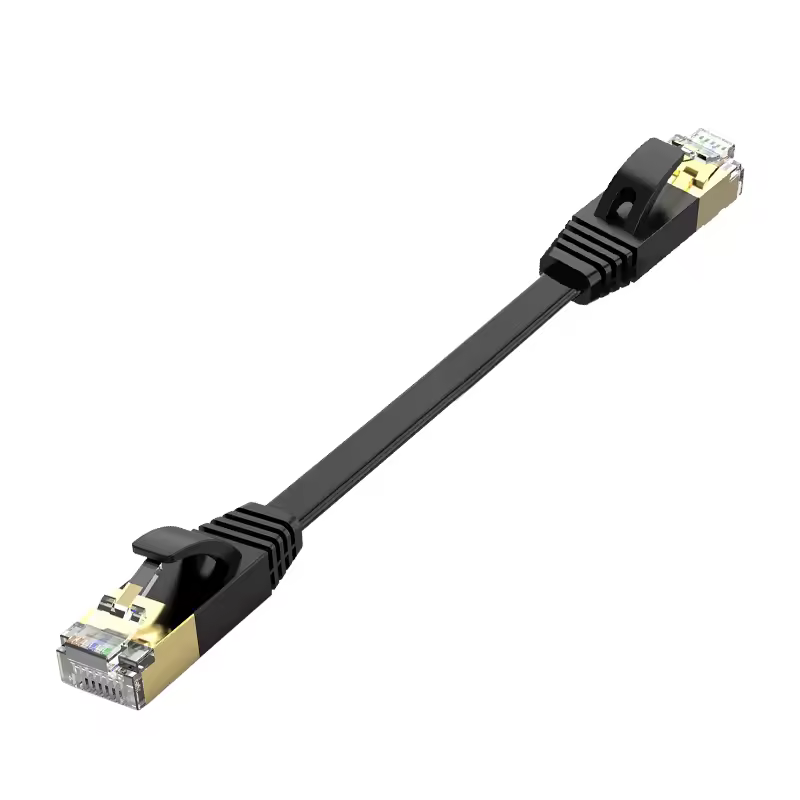 10/20/30 pces ethernet rj45 cat7 escudo lan cabo utp cabo de rede plana para modem roteador cabo de remendo compatível 0.2m 0.3m 0.5m