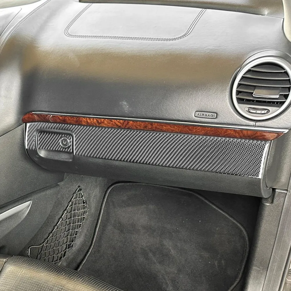 

Upper Panel Cover Trim Copilot Glove Storage Box Carbon Fiber For Mercedes Benz M Class W164 2006-2011 Lhd Accessories