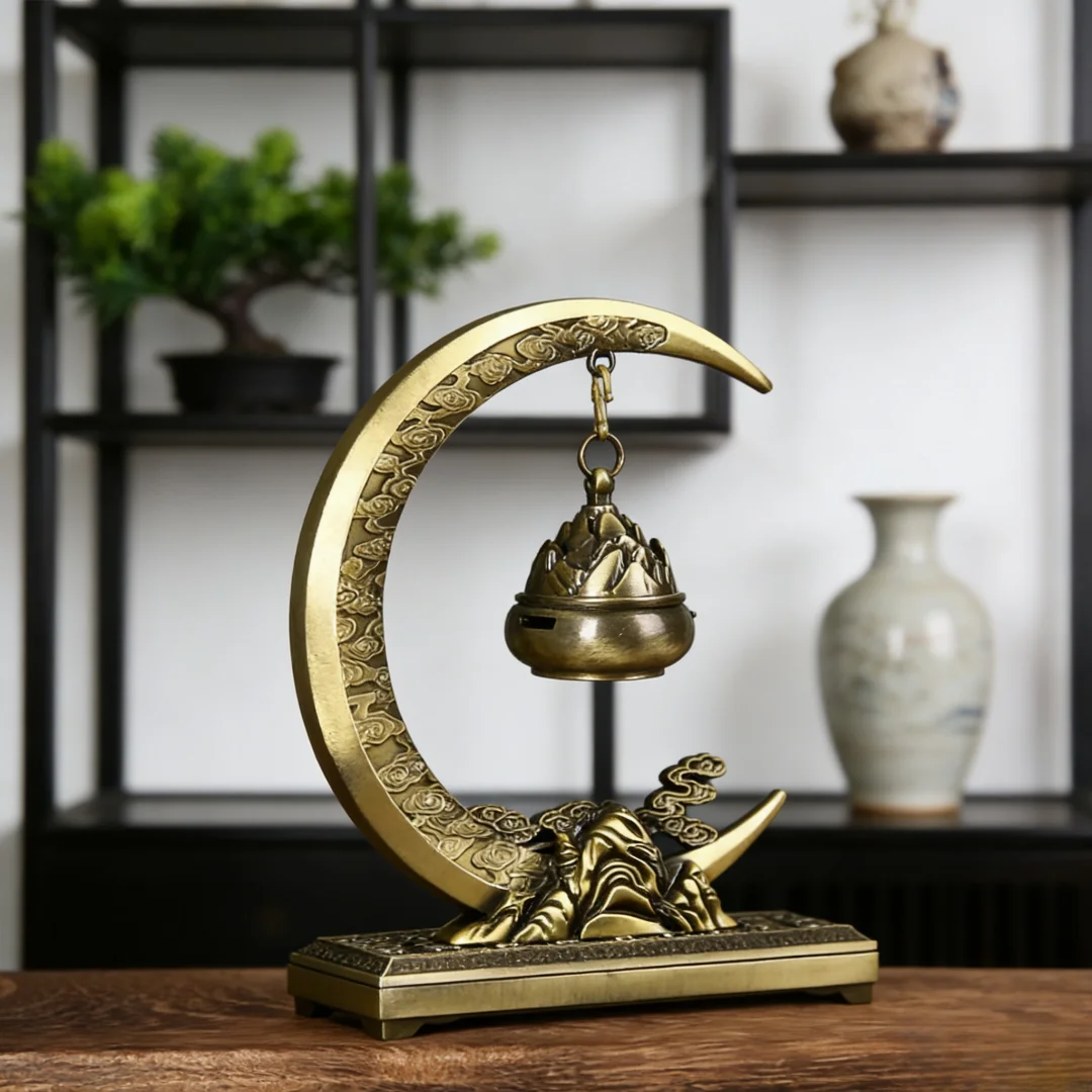 Small Xiangyun Non Stick Powder Pan Goose Pear Tent Fragrance Hainan Agarwood Sandalwood 42pc Pan Fragrance Alloy Incense Burner