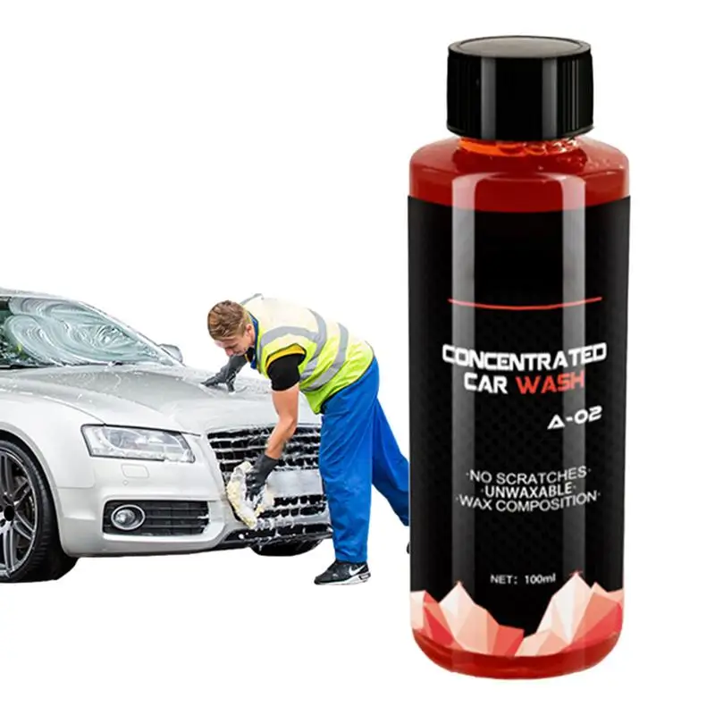 

Car Wash Liquid Stain Remover Shampoo 5.3oz High Foam Highly Concentrated Deep Clean & Restores Multifunctional Car Cleaning