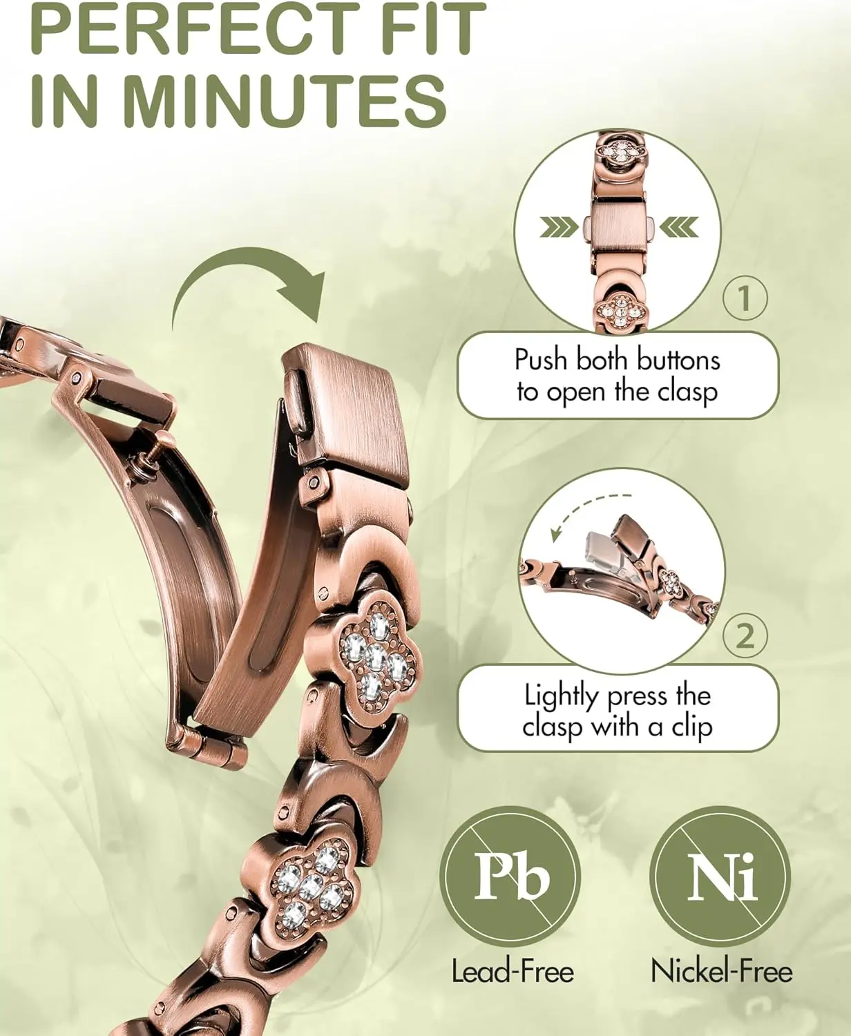 ARADOO Luck&Love Infinite Clover Design Bracelets for Women Copper Bracelet Titanium Steel Jewelry Gifts