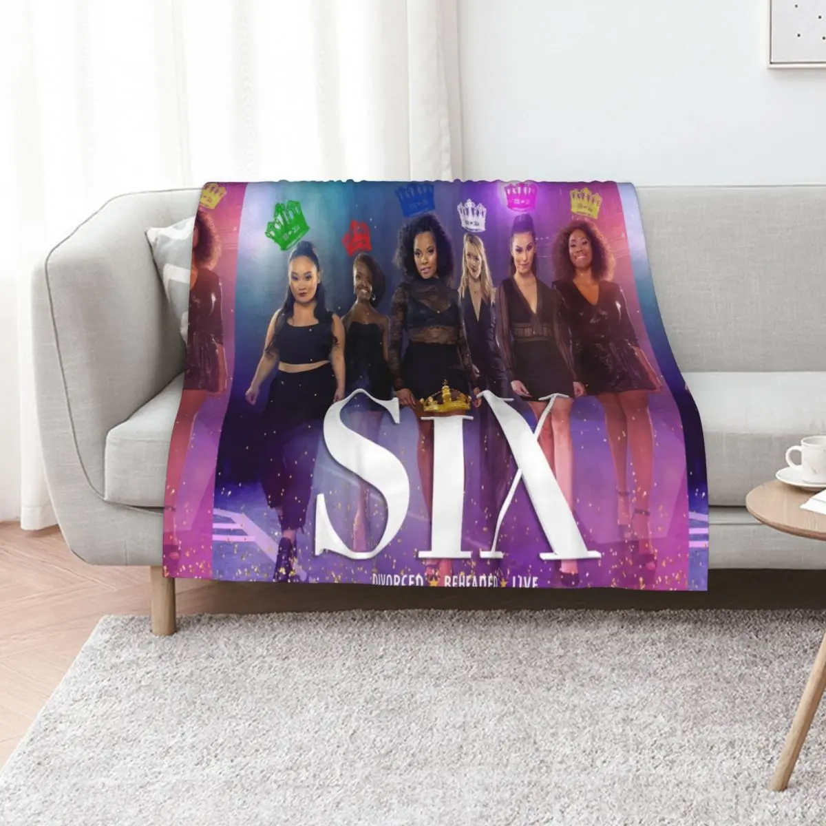 Six Broadway cast Throw Blanket Luxury for sofa Flannel Fabric Furrys Thin Single Blankets