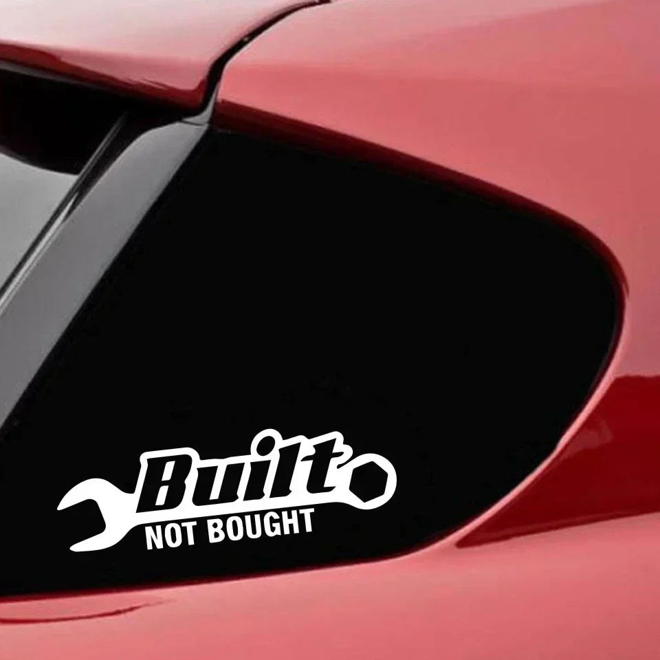 

Car Stickers Built Not Bought JDM Car Motorcycles Decoration Reflective Car Styling Custom Sticker,20.4cm*6.4cm
