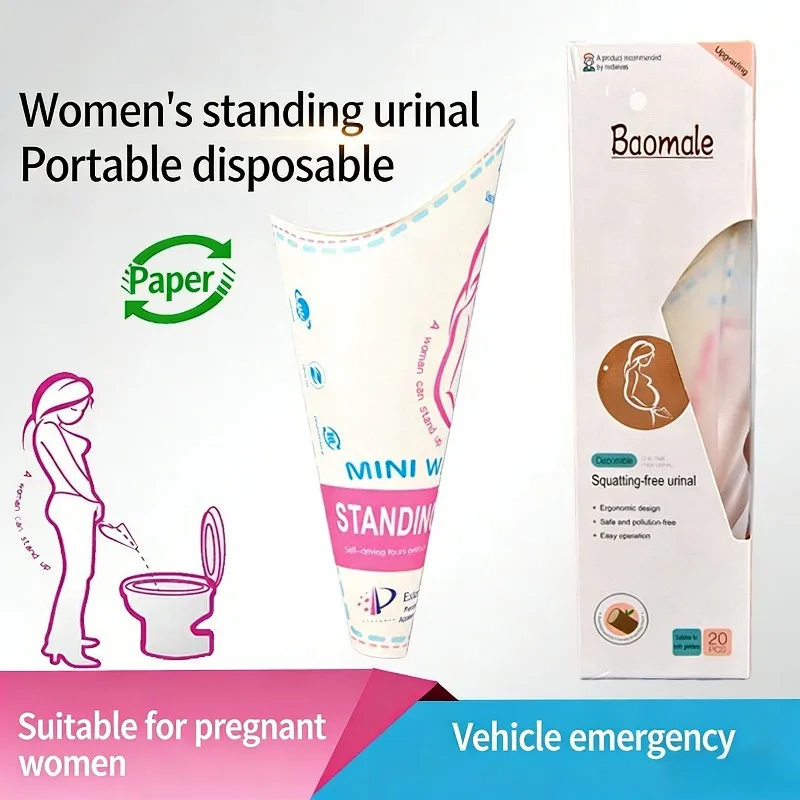 Standing Urinal Cup Disposable Female Pregnant Women Urine Catcher Postpartum Urination Tool Hygienic Portable Care Accessory