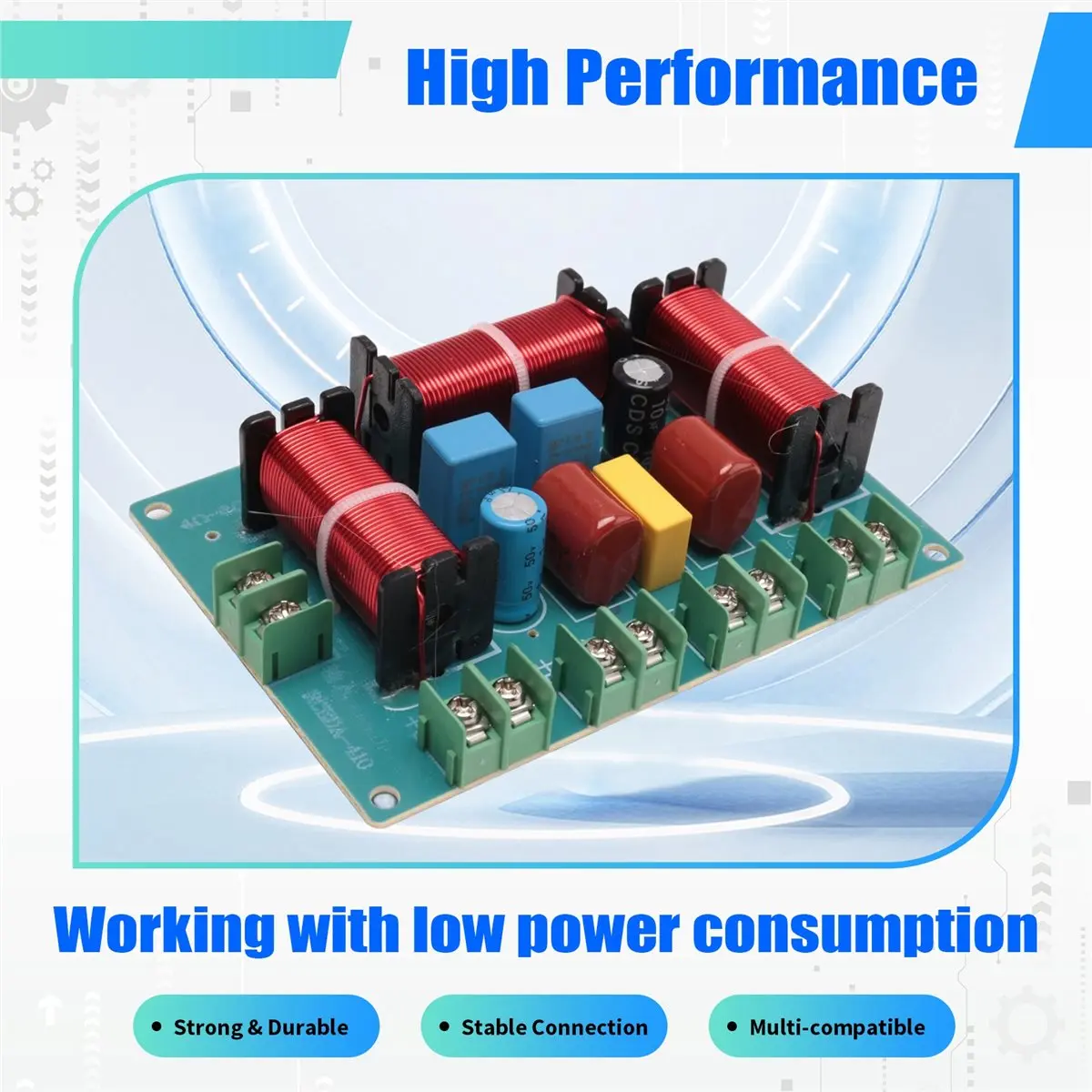 A003 200W Speaker Crossover Double Treble+Midrange+ 4 Way Speaker Audio Frequency Divider Home Theater Speaker Divider