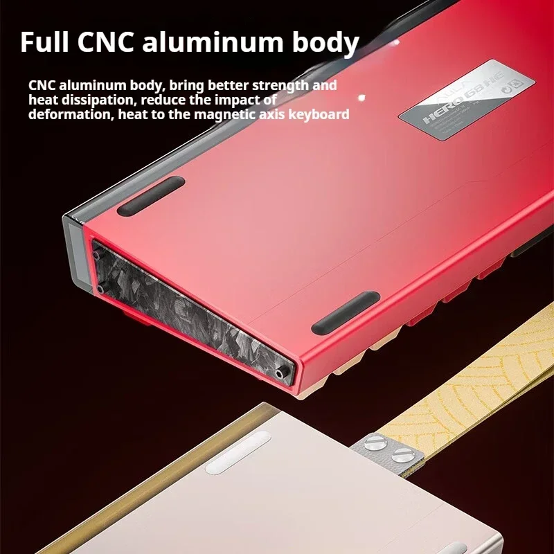 

AULA HERO 68HE Ultra Magenetic Switch Mechanical Keyboard Aluminum Alloy CNC Wired Keyboard RGB RT Gaming Keyboards PC Custom