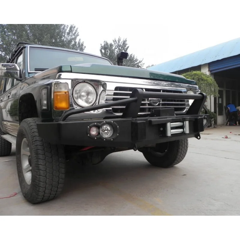 High Quality 4x4 Offroad Replacement Bull Bar Front Bumper Exterior Accessories Fit For PATROL Y60 view 2