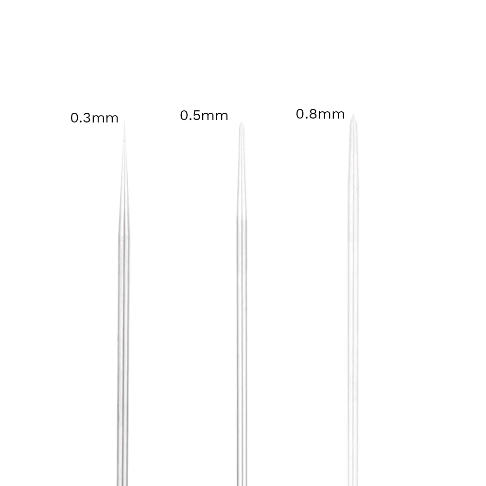 0.3mm, 0.5mm, 0.8mm Airbrush Compression Fit Nozzle Airbrush Needle Nozzle Cap Replacement Parts for Airbrush Accessories