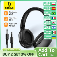 Baseus D02 Pro Wireless Headphones Bluetooth Earphone 5.3 Foldable Headset Sport Headphone Gaming Phone Fone Bluetooth Earbuds