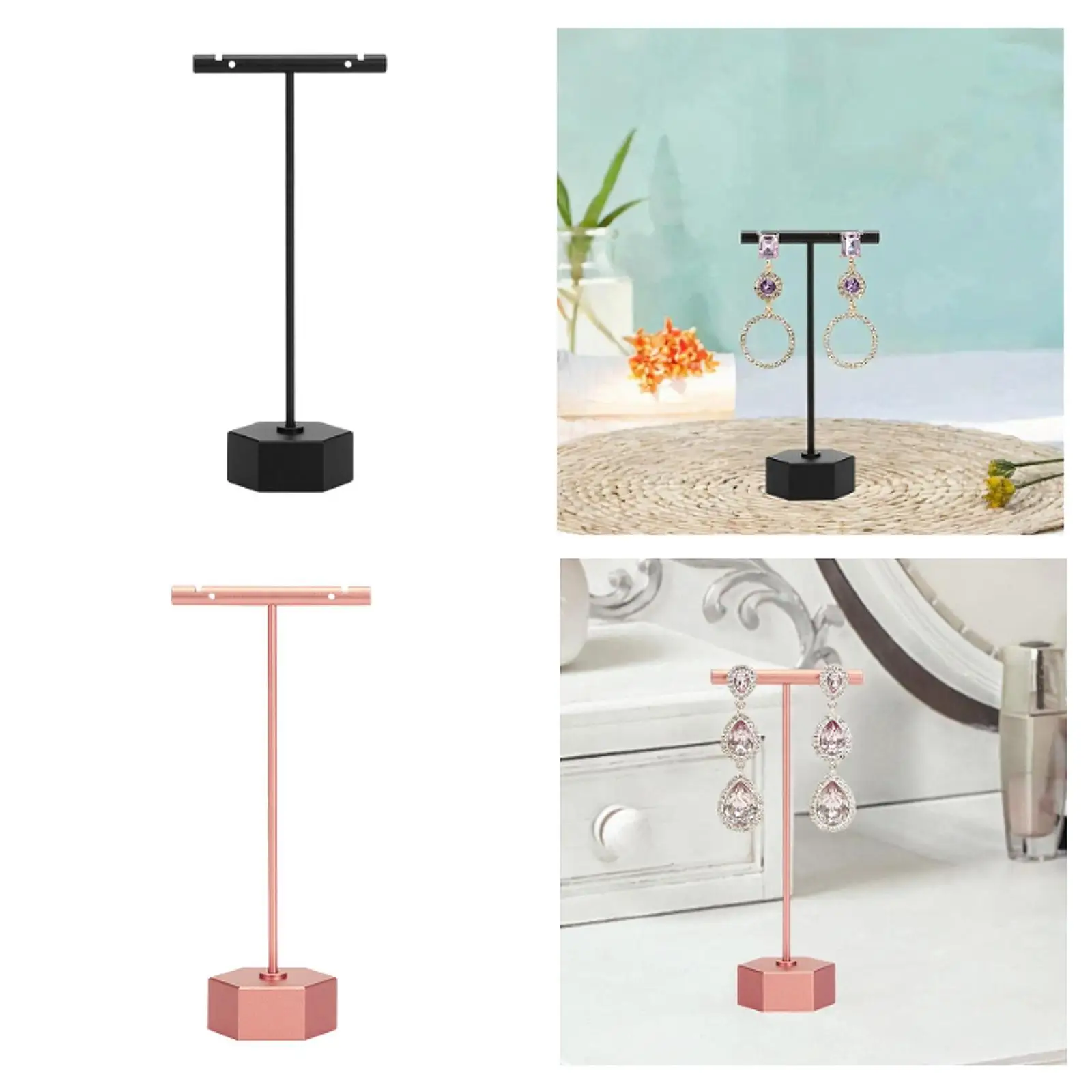 

Earrings Holder Minimalist Design Display Rack for Desktop Home Dresser
