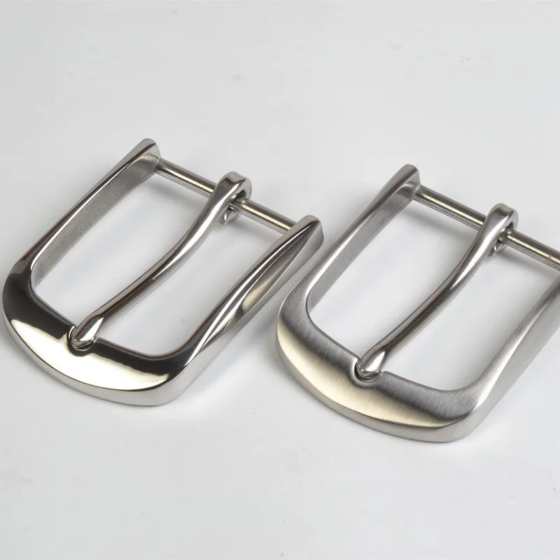 1pc 40mm Solid Stainless steel Men\'s Casual Belt Buckle End Bar Heel bar Buckle Single Pin Half Buckle for Leather Craft Parts