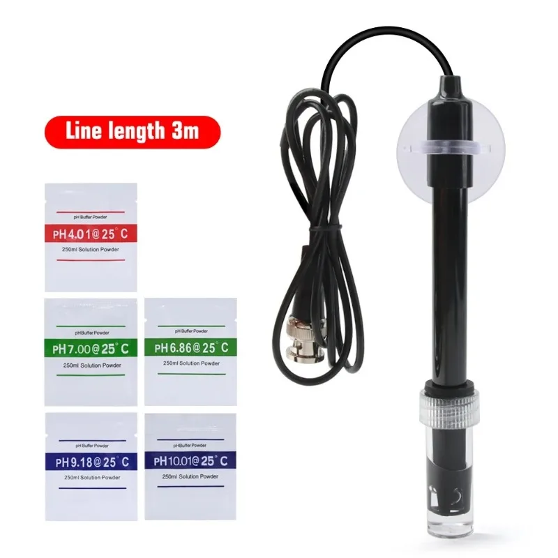 TPH01120 Lab 1 Composite PH Electrode Fish Tank Swimming Pool PH Sensor Hydroponic PH Meter Probe BNC Interface