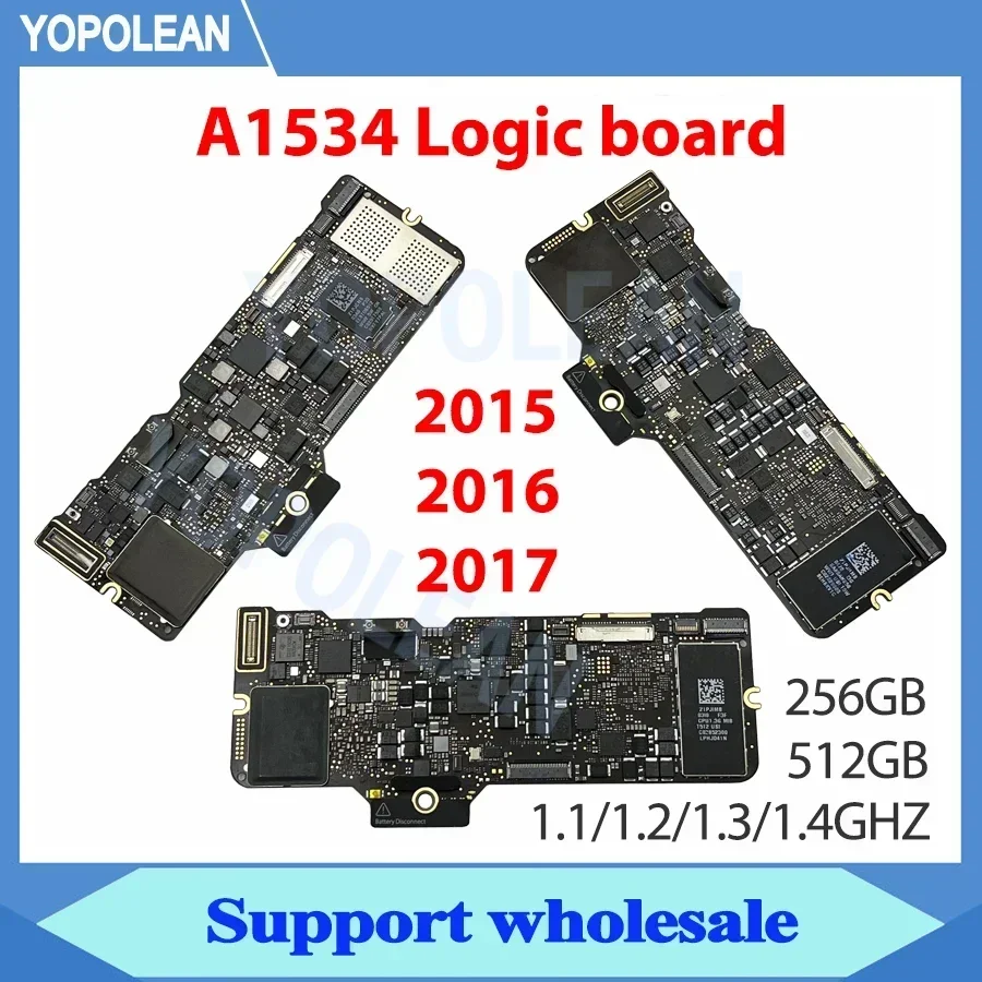 Original A1534 Motherboard 820-00244-A For Macbook Retina 12