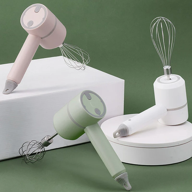 

Wireless Electric Egg Beater Handheld Household Mini Cream Automatic Beater Charging Garlic Masher Egg Mixer for Kitchen Cooking