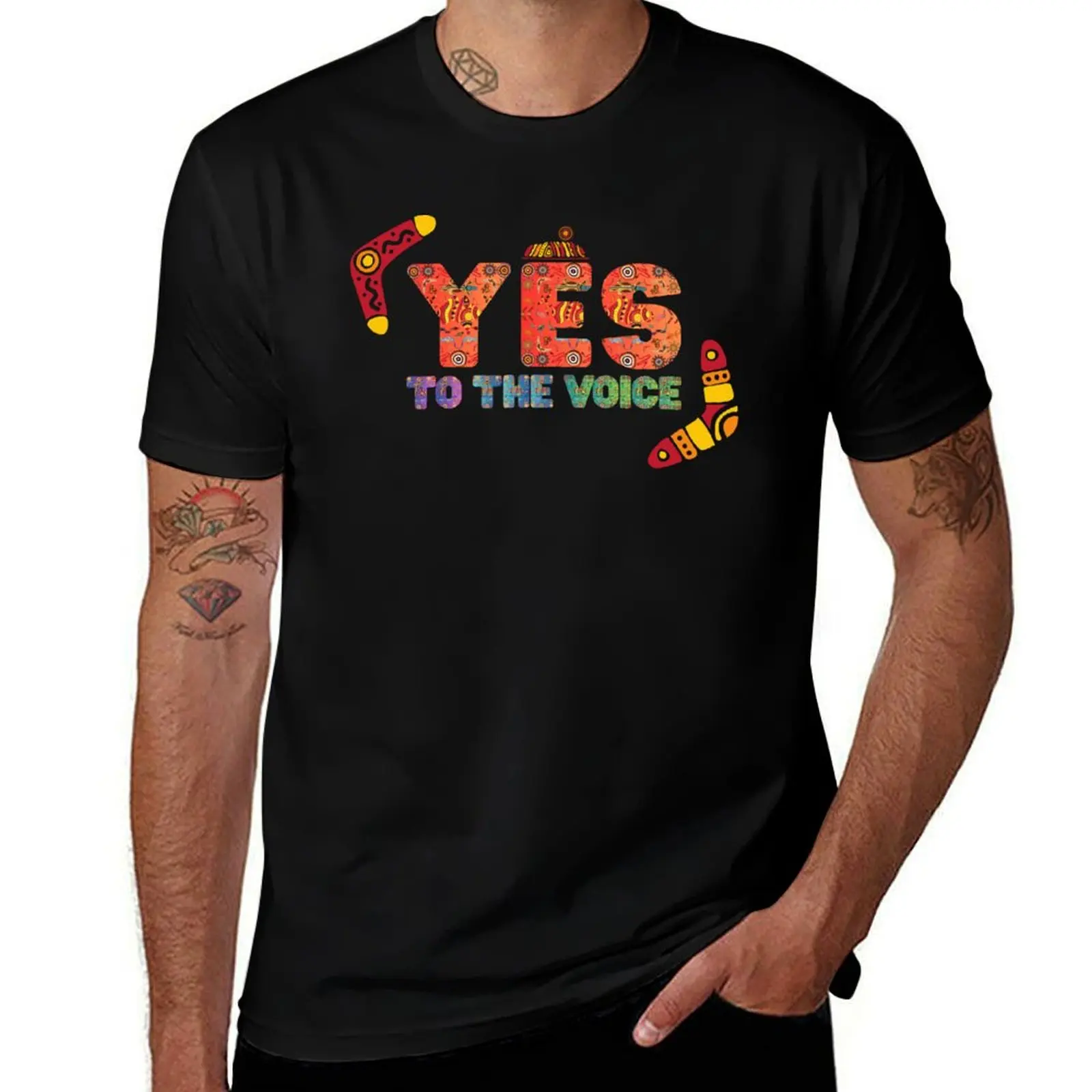 Vote Yes To The Voice T-Shirt valentines clothes hippie clothes Clothing shirts men graphic