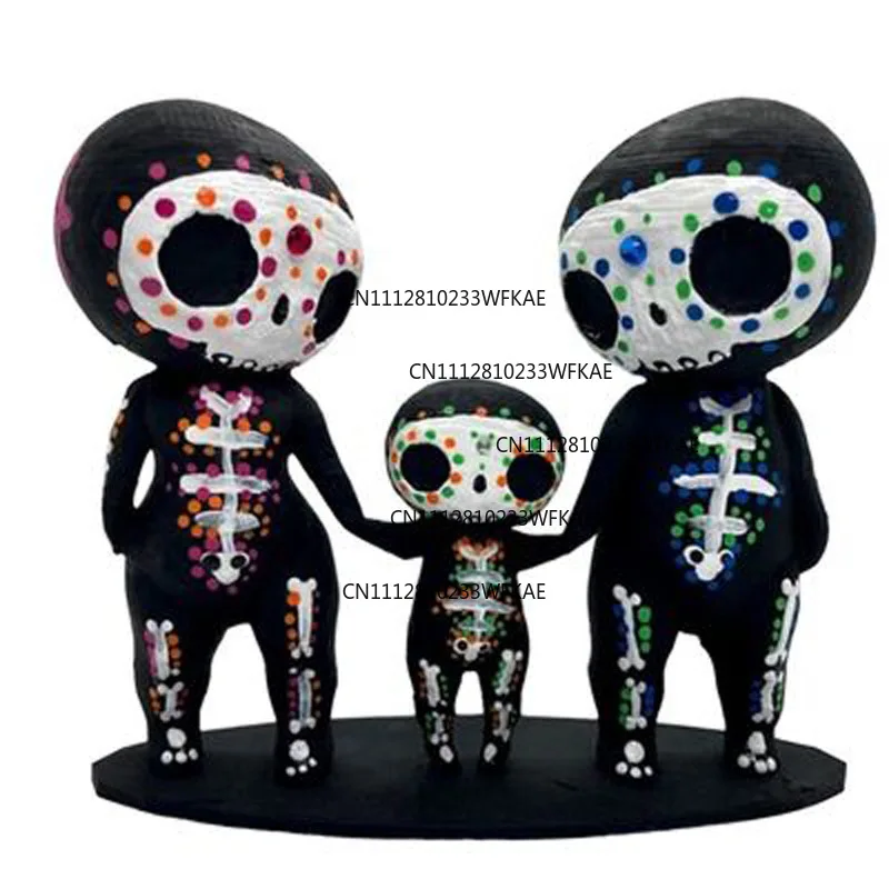 Sugar Skull Couple Figurine Sugar Skull Couple Statue Decoration view 2