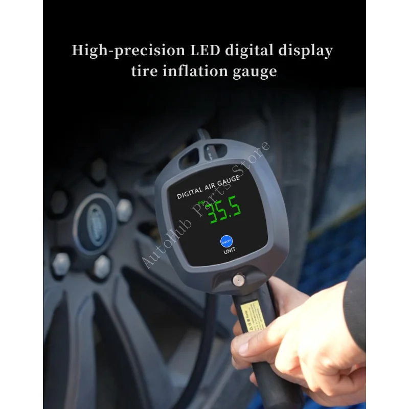 

Высокоточный аналоговый манометр для шин с клапаном выпуска воздуха, автоматический надувной насос для автомобиля, грузовика, велосипеда