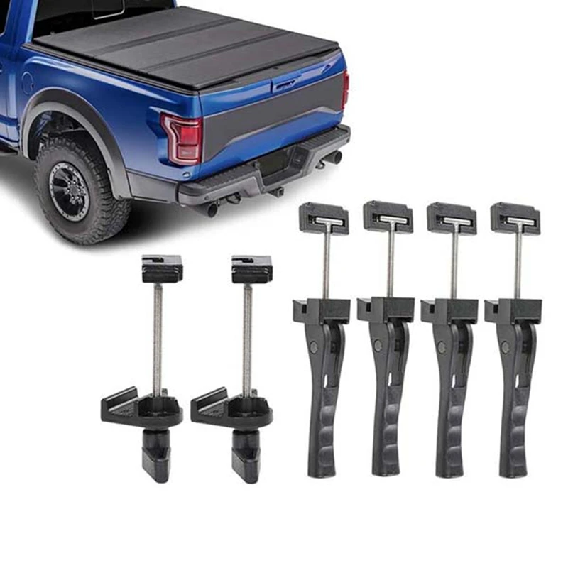 Capa Tri-Fold Tonneau, Peças universais para caminhão rígido, Tampa de carga, Kit de fixação