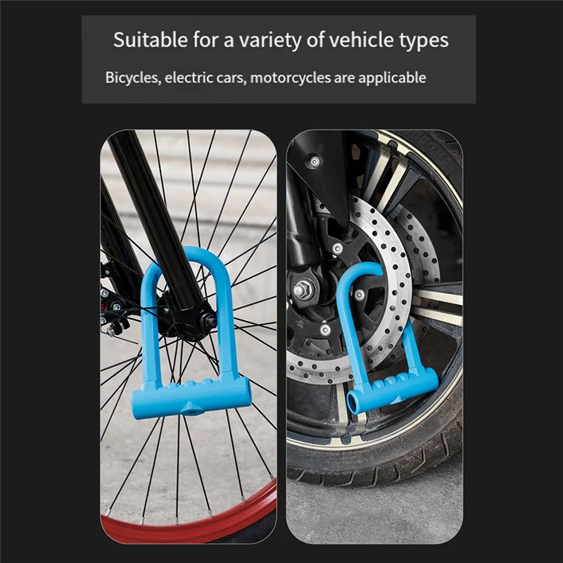 Precisão 1 pçs bloqueio de bicicleta anti-roubo mountain bike bicicleta de estrada silicone u-lock capacete da motocicleta bicicleta scooter elétrico 