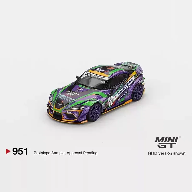 MINIGT Diecast 1:64 Scale Supra D1GP EVA #951 Alloy Car Model Classic Decoration Hobbies Souvenirs Gifts Collection