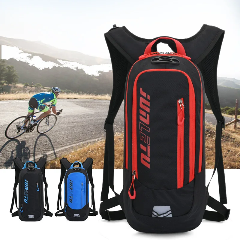 New 10L MTB Bike Backpack with Night Reflector Strips Helmet Strap Design Outdoor Sports Cycling Running Backpacks Water Bag