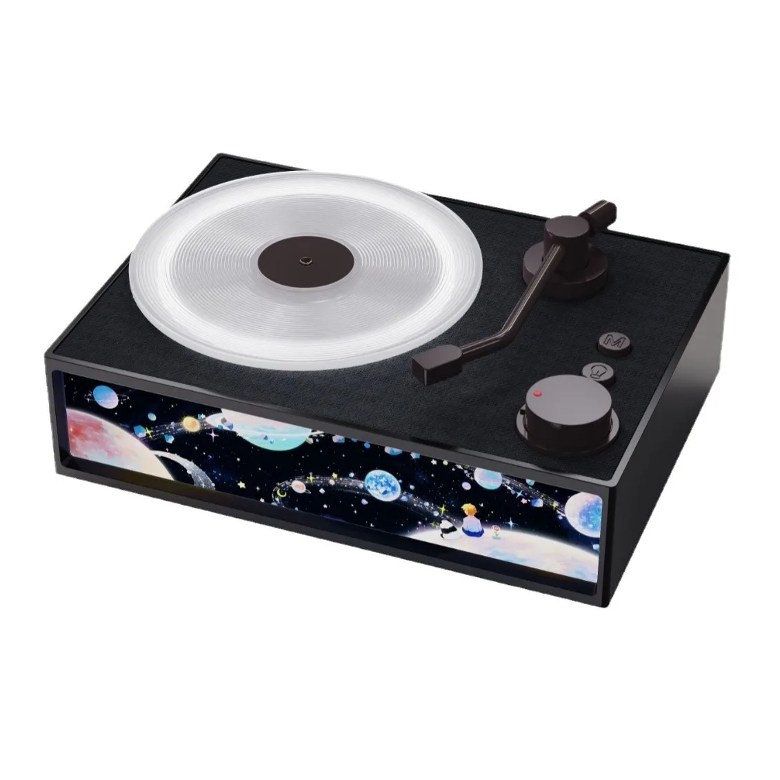 บลูทูธเสียงไร้สายสายออดิโอใช้การ์ดวิทยุสำหรับยามค่ำคืนแบบย้อนยุคใช้กาวสีดำอโรมาเธอราพี