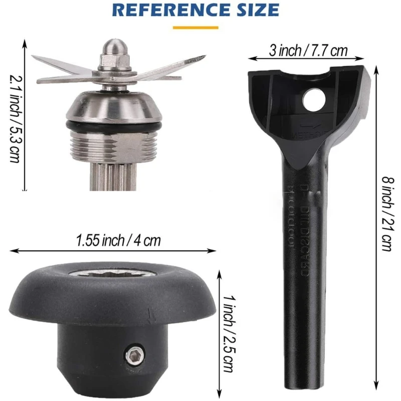 4pcs/set Wet Assembly Wrench Socket Fit for Series Blenders Mixer Parts with Removal Tool image 6