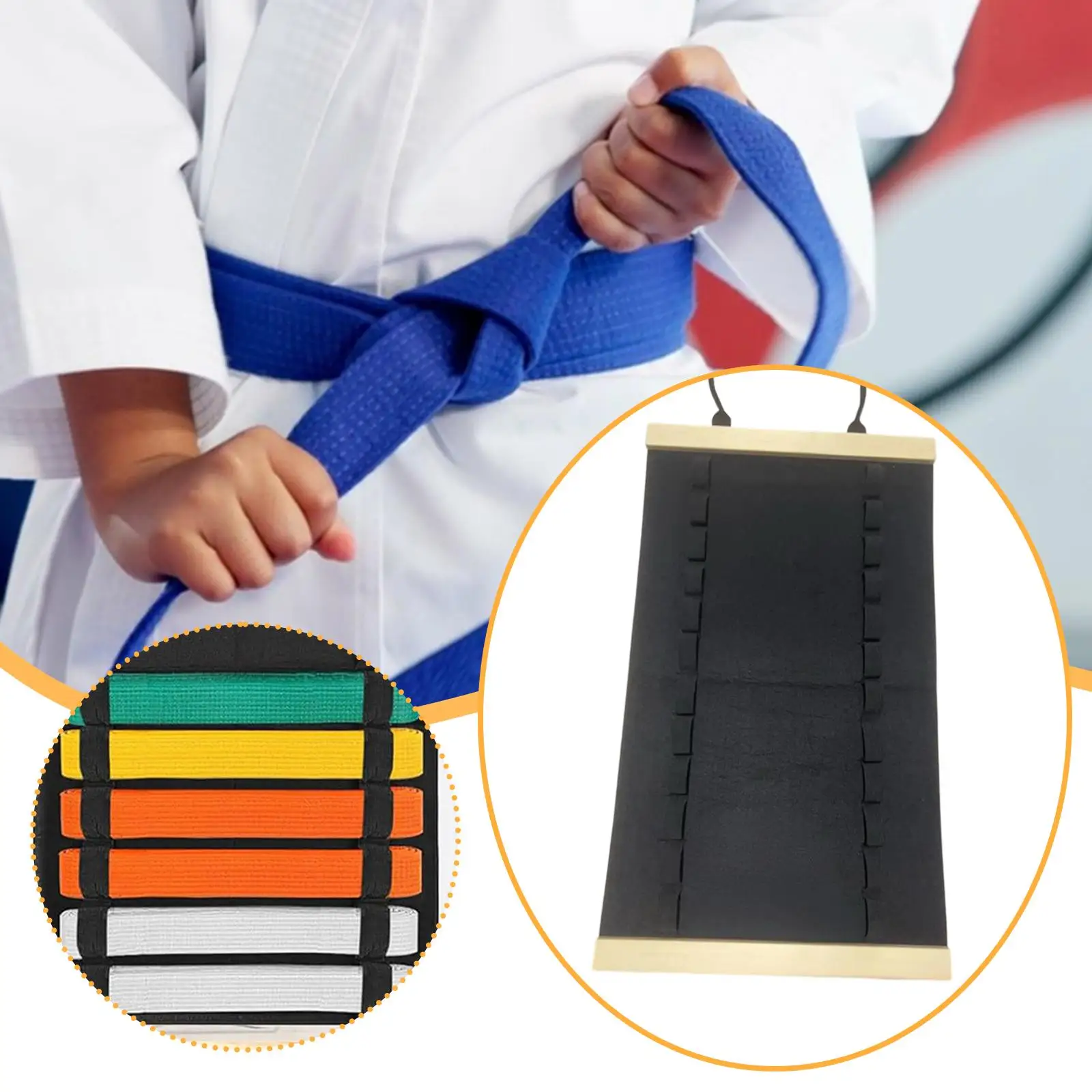 

Taekwondo Belt Belt Display Hanging Holder for Boxing Taekwondo Judo