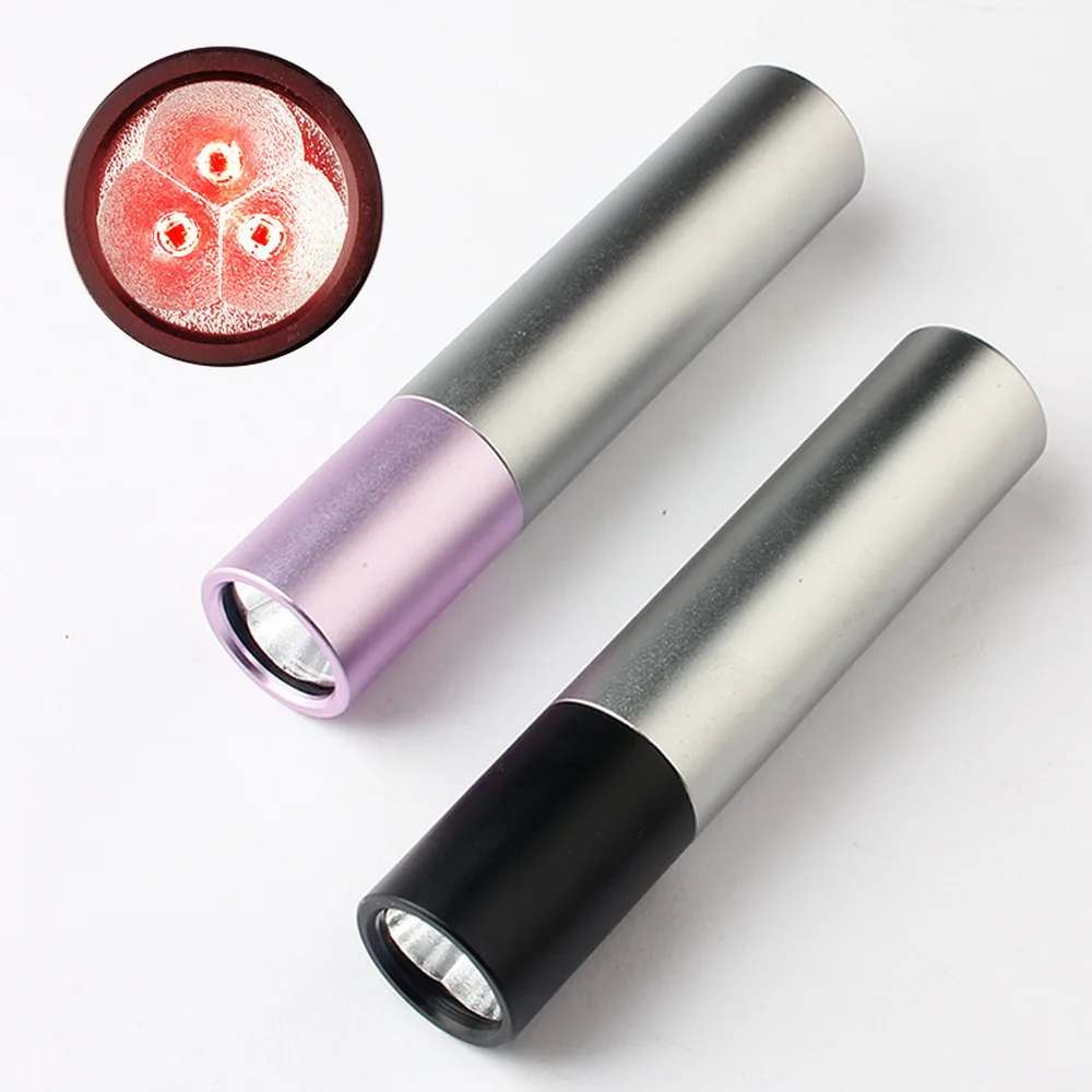 

630nm 660nm 850nm Torch Red Light Therapy LED Flashlight