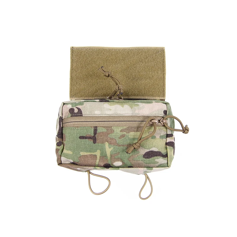 Tactical Raiders Micro Chest Rig Add On Abdominal Hang Drop Pouch NIR Compliant MC Multi Camo(051693)