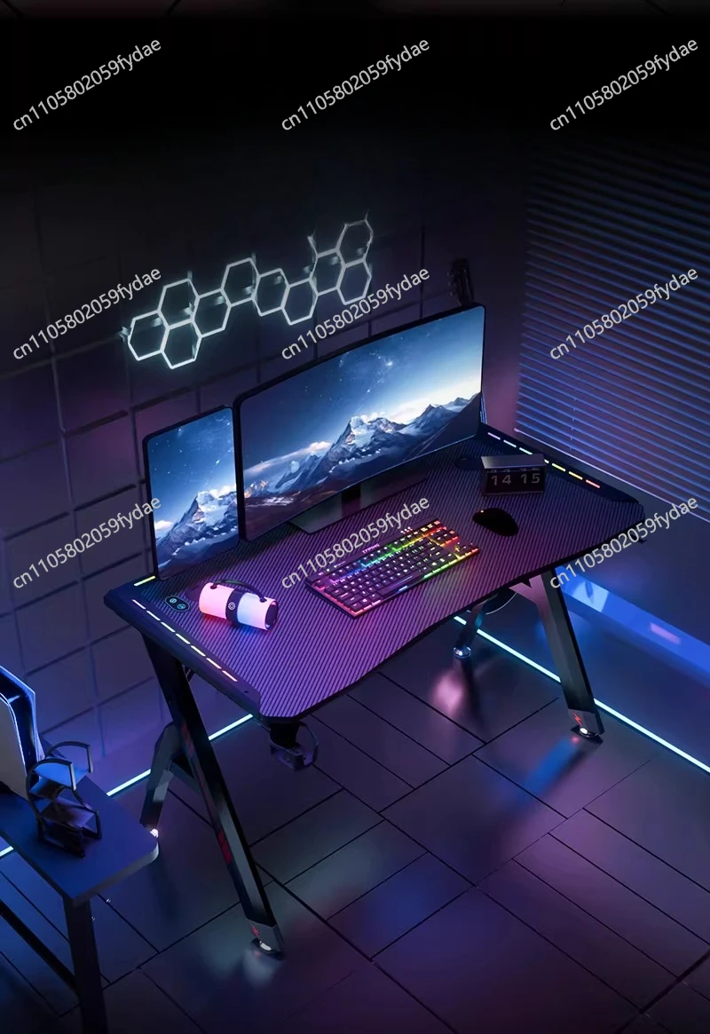 Gaming table Desktop computer table Home bedroom Book with lamp Game table