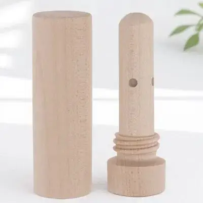 1Pcs Shatter-Resistant Wooden Essential Oil Stick Portable Scent Inhaler Tube for Aromatherapy Stress Relief Focus Calm Nasal
