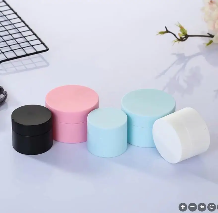 30g FROSTED black/white/blue/pink cream jar plastic jar for eye cream/gel/hair wax/moisturizer/essence cosmetic packing