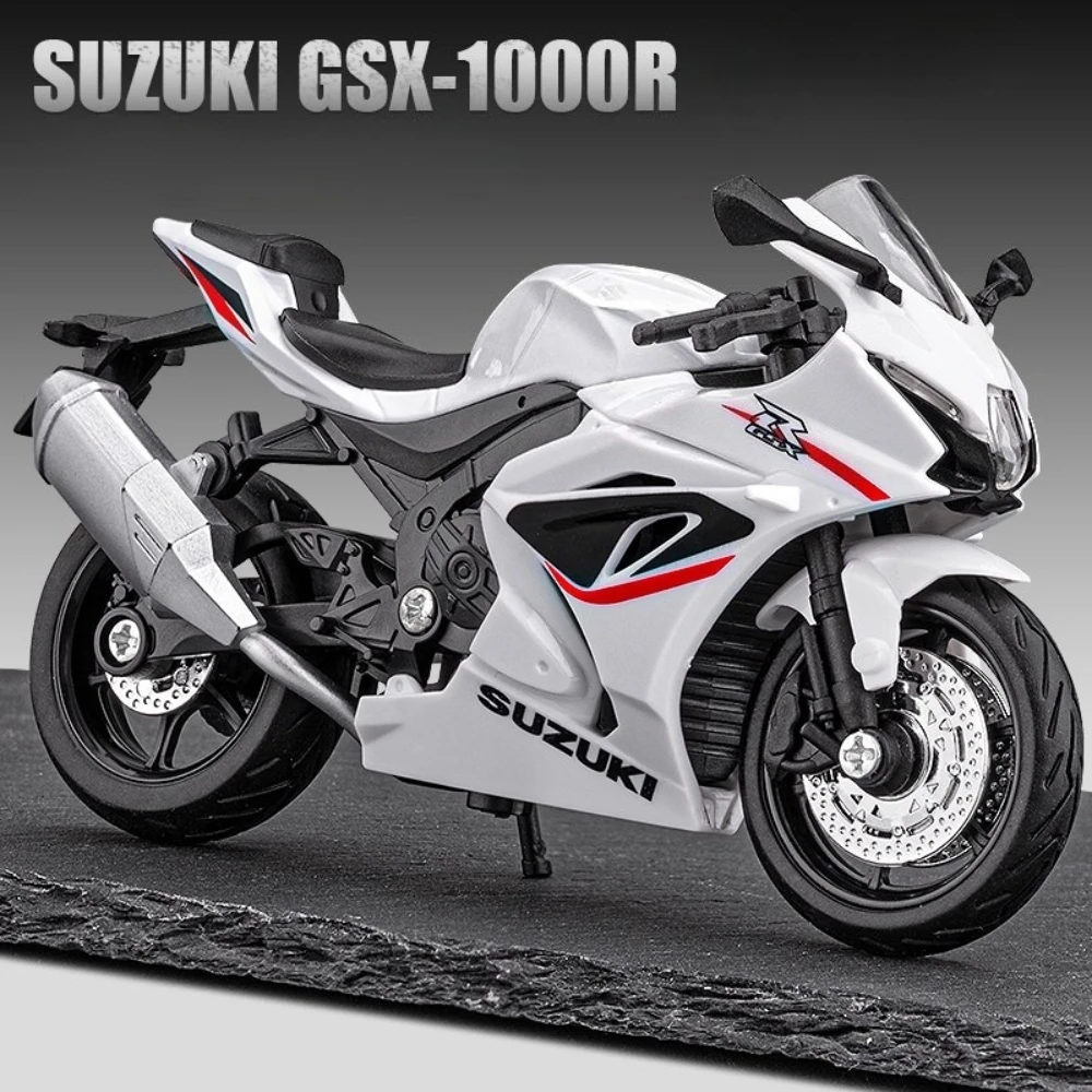 1:18 هايابوسا GSX1000R R1 لعبة دراجة نارية سبيكة الجسم الإطارات المطاطية CBR1000RR امتصاص الصدمات نموذج نماذج السيارات الصبي العنصر الزخرفية #1