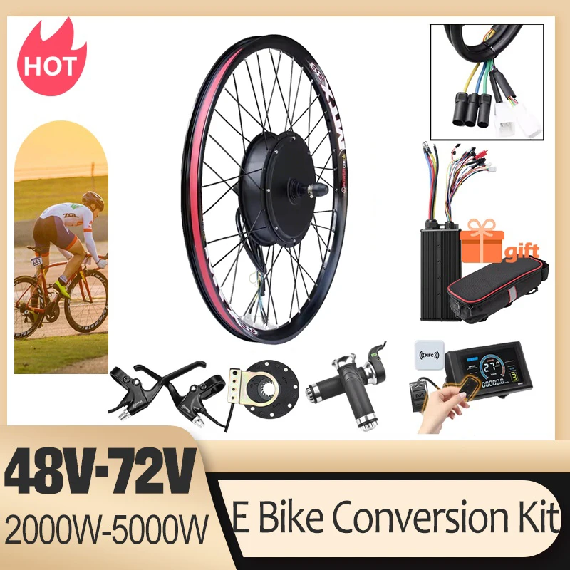 AliExpress kun ray 72V 5000W E-Bike Conversion Kit Brushelss Gearless Rear Wheel Hub Motor 2000W,3000W For Electric Bicycle