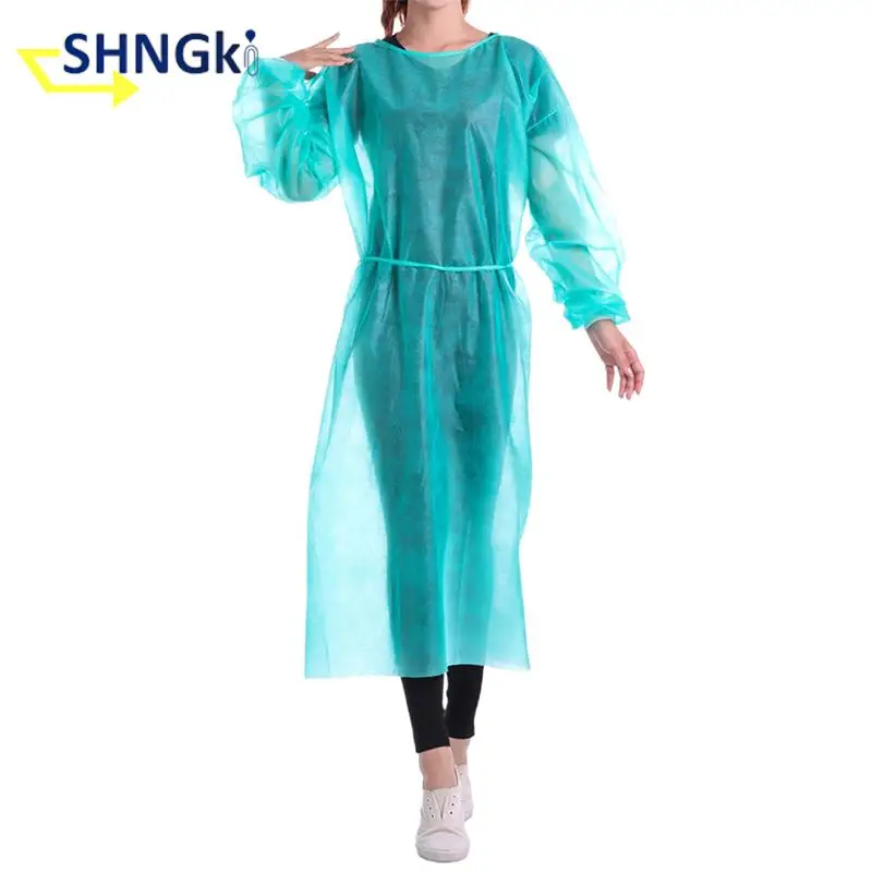 Disposable Isolation Cover Gown Surgical Clothes Uniform Protection Suit Blue/White Color Wholesale