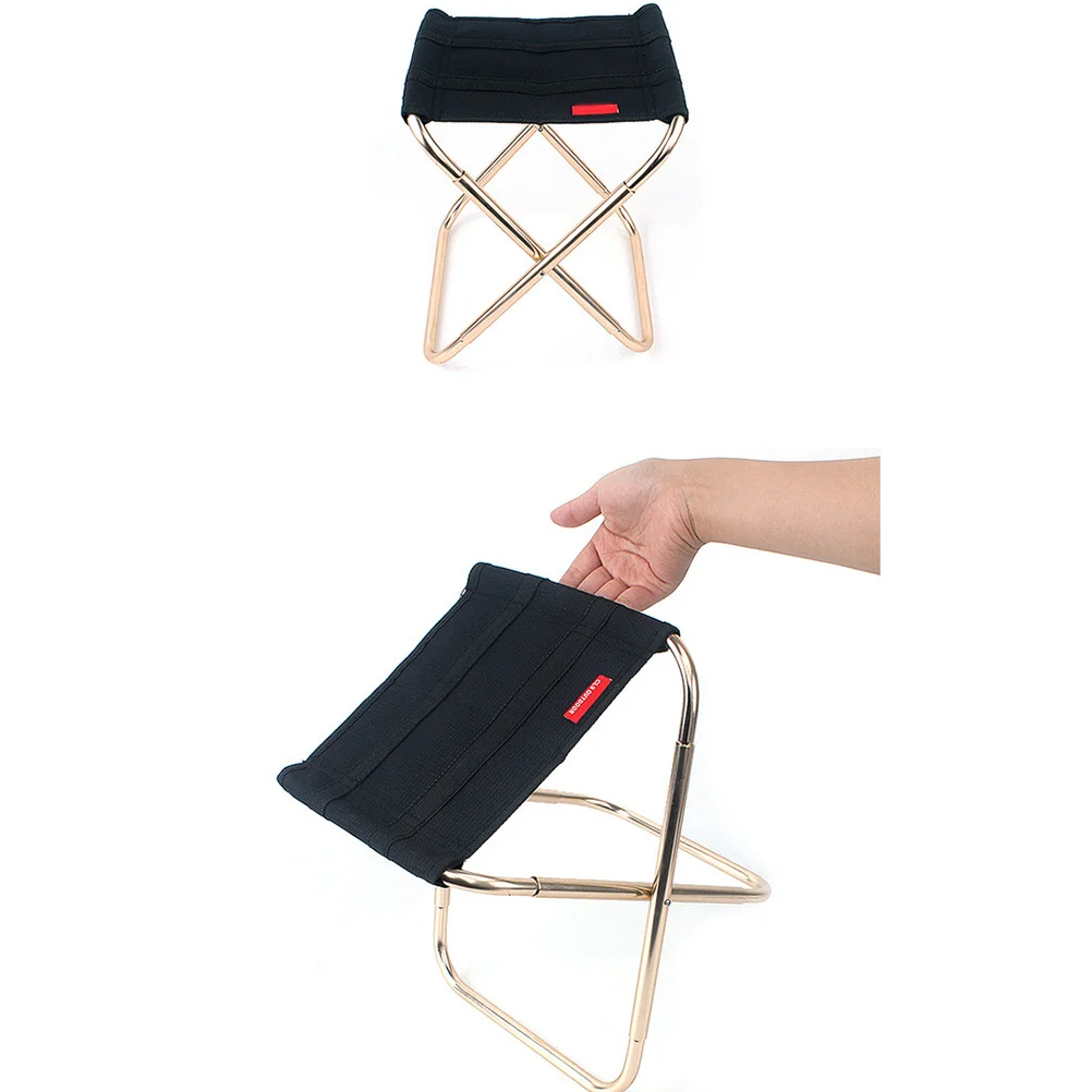 เก้าอี้พกพาสีดำสำหรับกิจกรรมกลางแจ้ง น้ำหนักเบา พับได้ ผ้าอ็อกซ์ฟอร์ด เหมาะสำหรับตั้งแคมป์ ตกปลา ปิกนิก กันน้ำ ระบายอากาศได้ดี พกพาสะดวก