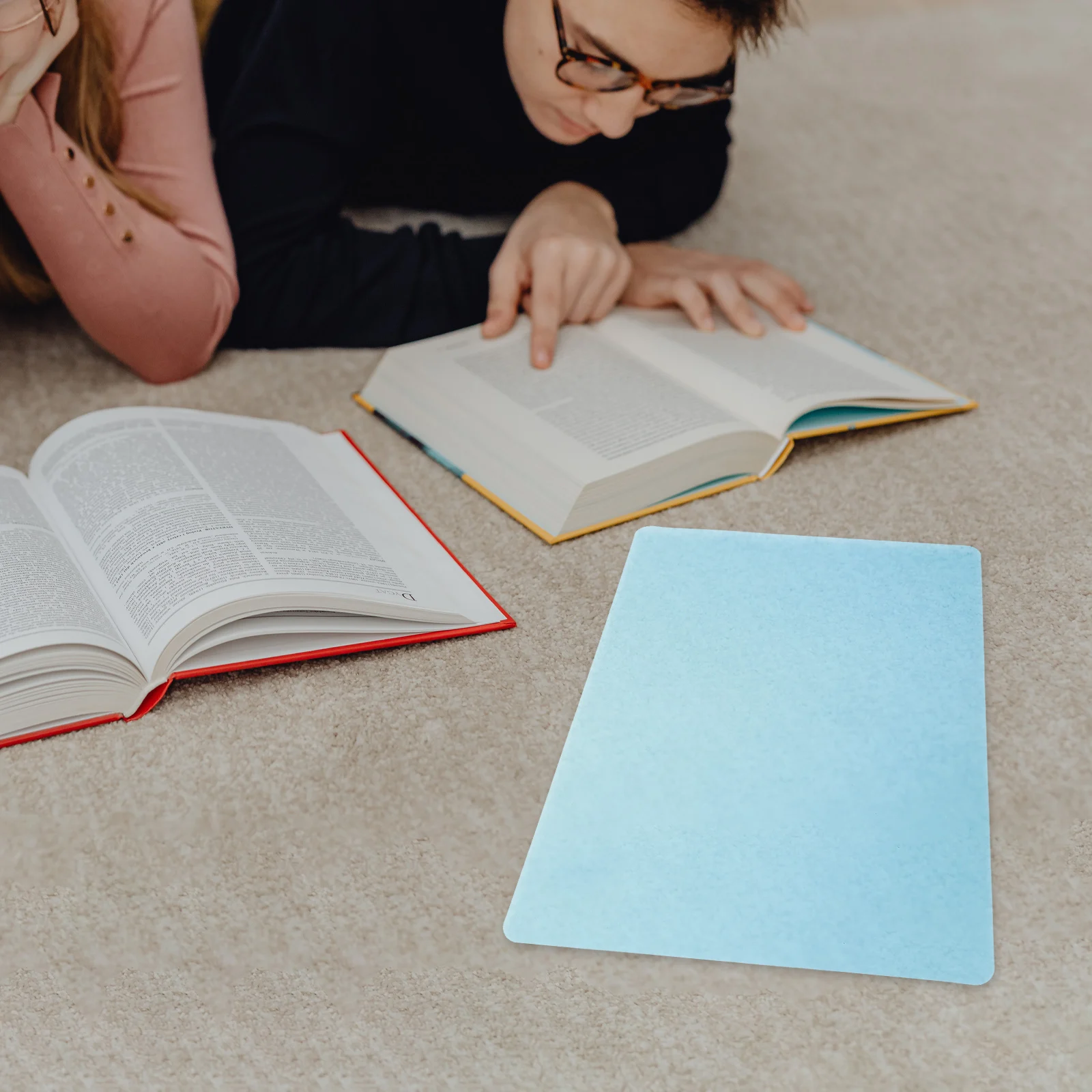 6 Stück A4-Lesezeichenstreifen aus PET-PVC-Kunststoff, leuchtende Farben, Lese-Tracking-Guides für Kinder, Studenten, Legasthenie-Werkzeuge