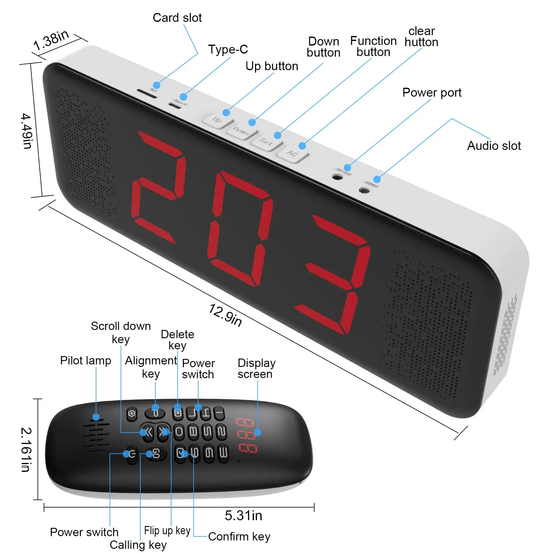 Queue Number 3 Digit Queue Calling Take a Restaurant Management System 9 Broadcast Voice Wireless Calling System