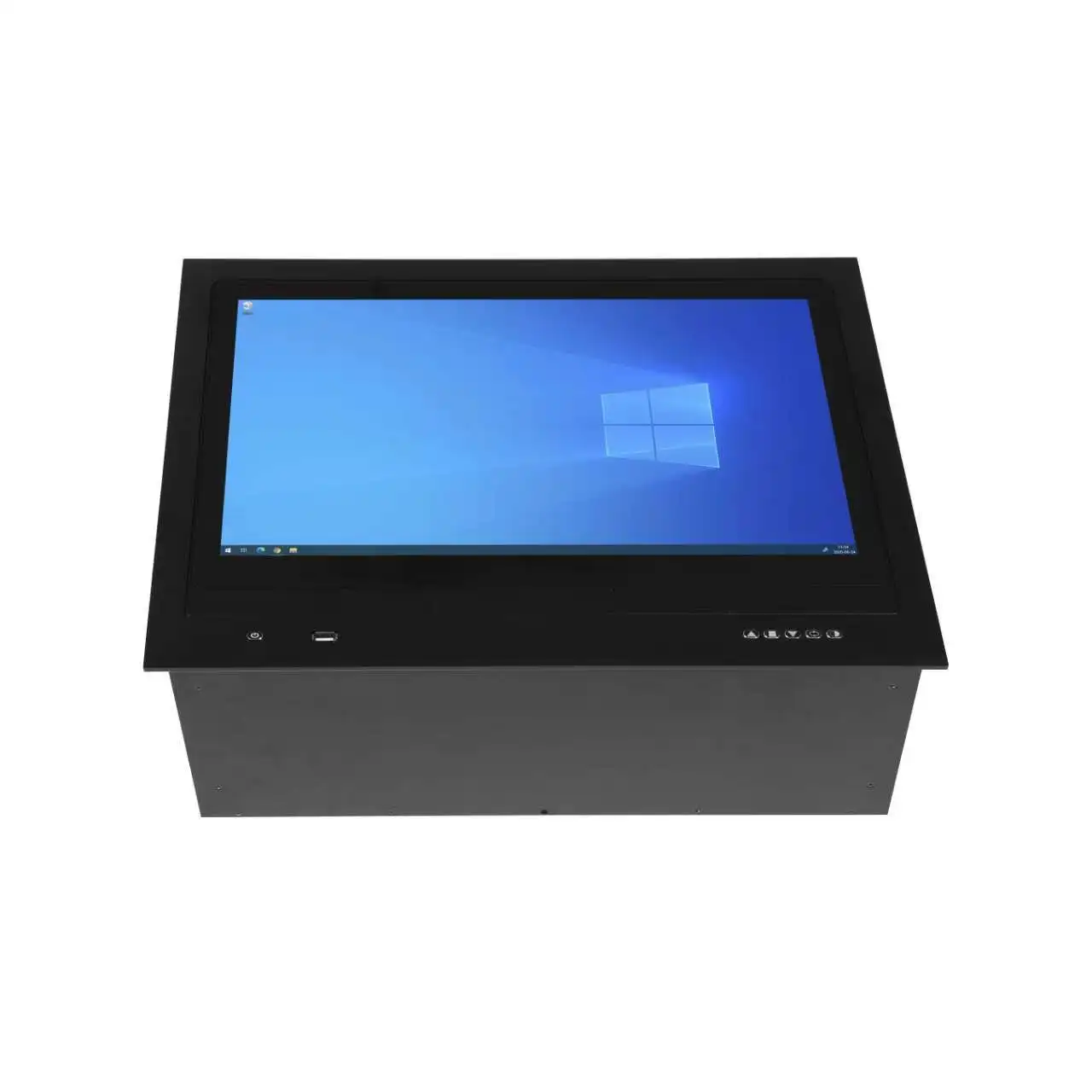Upgraded 15.6 Inch HD Touch Screen Dual Monitor System with Pop-up & Flip Lcd Lift Paperless Conference Translation Function